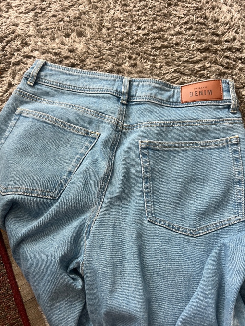 Sezane Light Wash Wide Leg Jeans size 30 - Picture 11 of 12